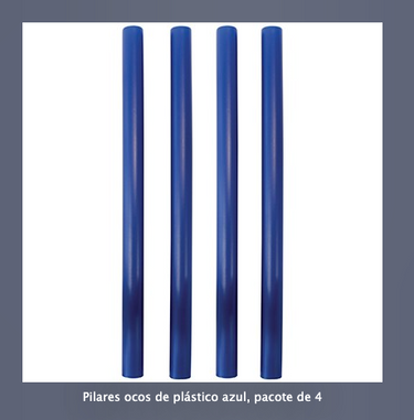 Kit Suporte/Pilar Para Bolos Azul PME - 4 Un